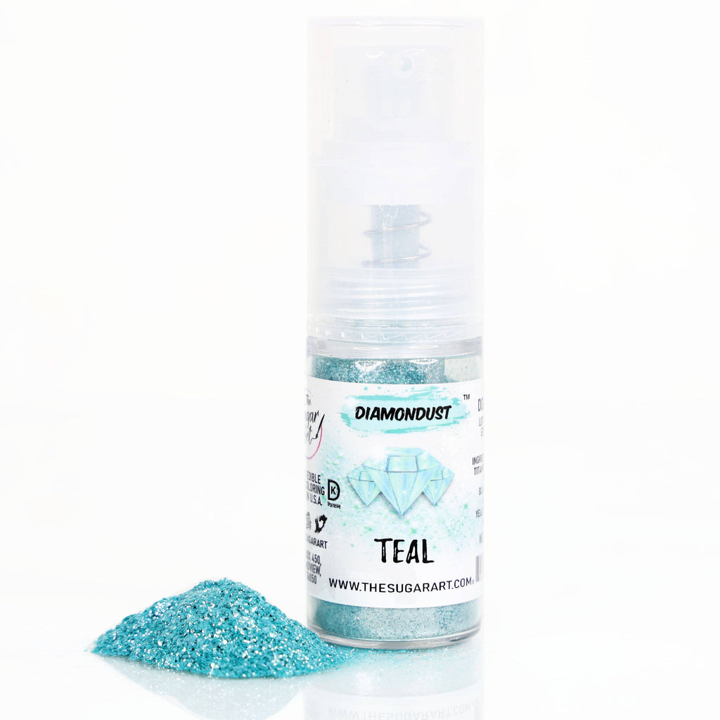 Teal Edible Glitter Small Spray Bottle
