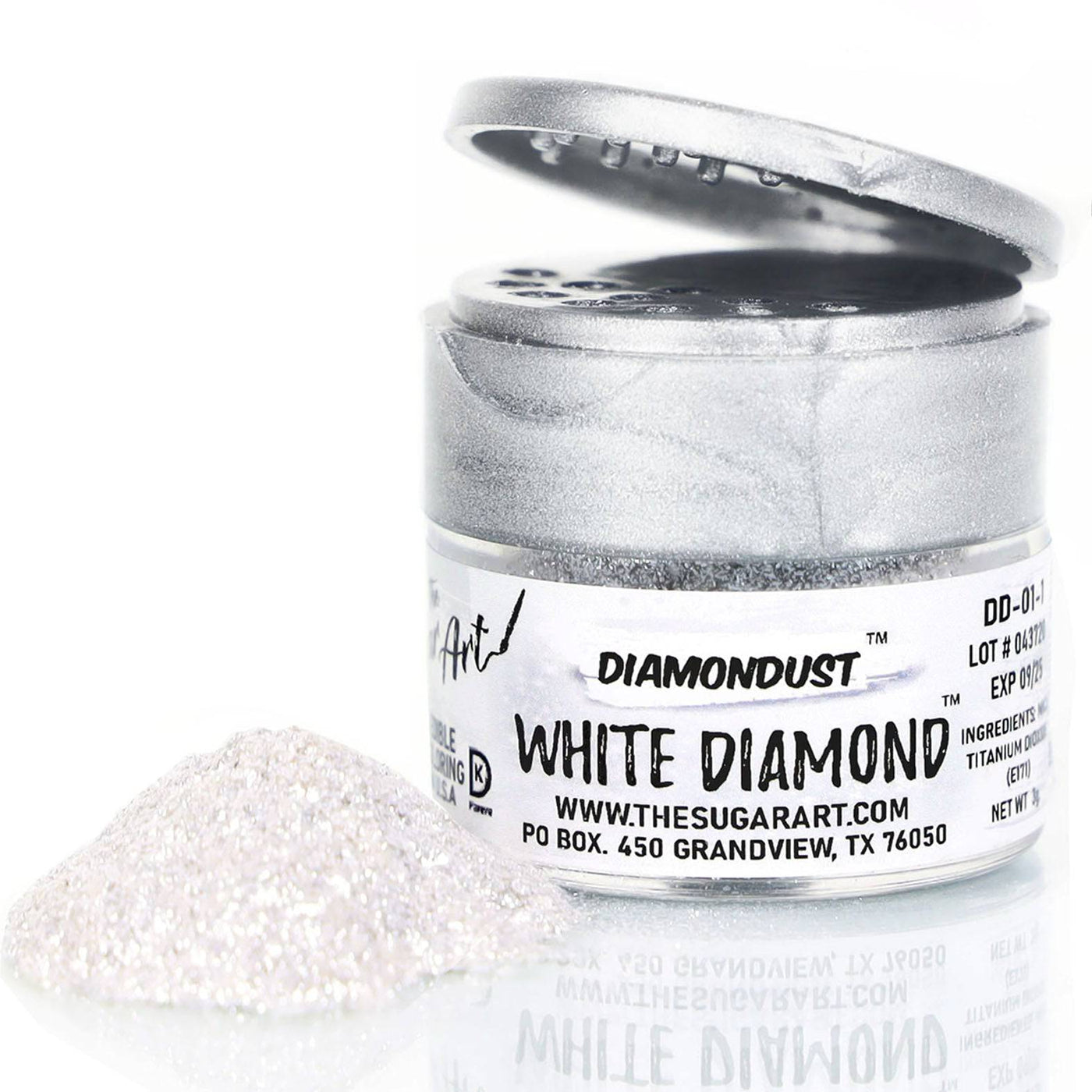 White Diamond Edible Glitter