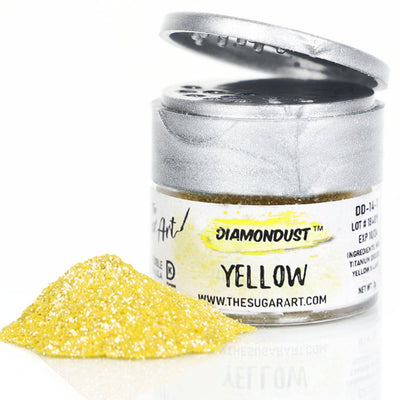 Yellow Edible Glitter - The Sugar Art, Inc.