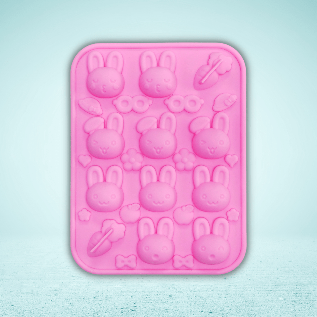 Funny Bunny Mold - Pink - The Sugar Art, Inc.