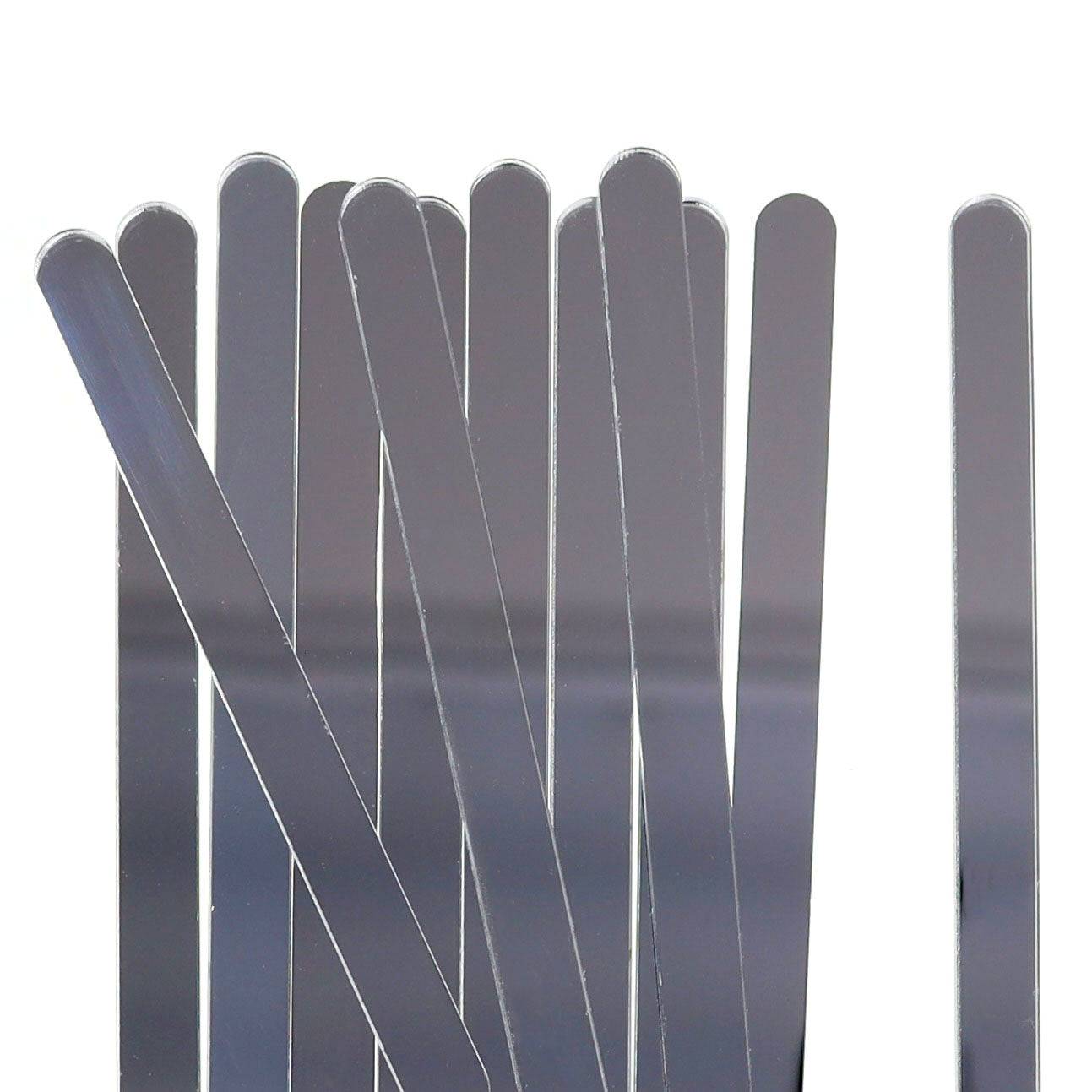 24 Metallic Silver Popsicle Sticks - The Sugar Art, Inc.