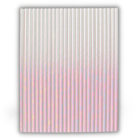 24 Iridescent Straws / Cake Pop Stick
