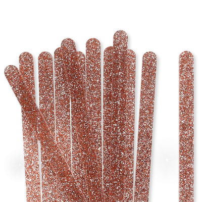 24 Red Glitter Popsicle Sticks