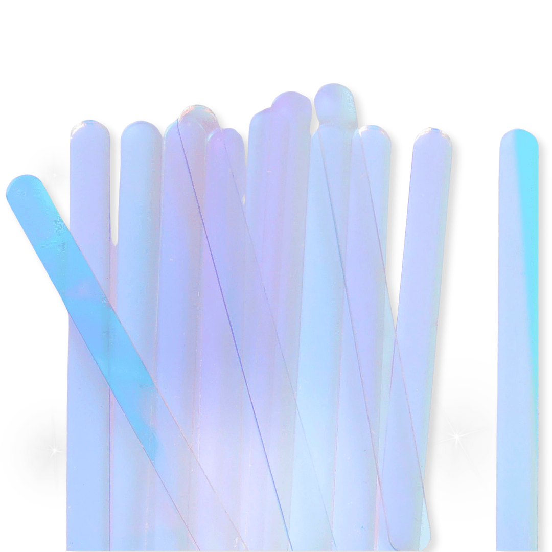 24 Iridescent Popsicle Sticks - The Sugar Art, Inc.