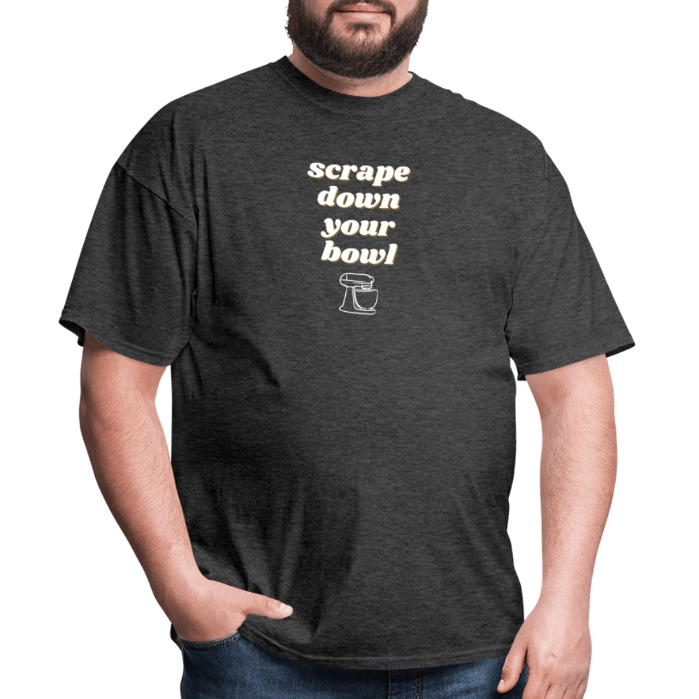 Scrape Down Your Bowl T-Shirt - heather black