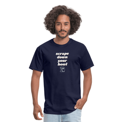 Scrape Down Your Bowl T-Shirt - navy