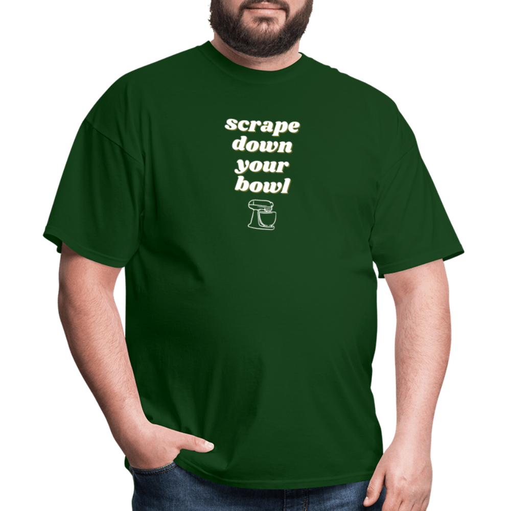 Scrape Down Your Bowl T-Shirt - forest green