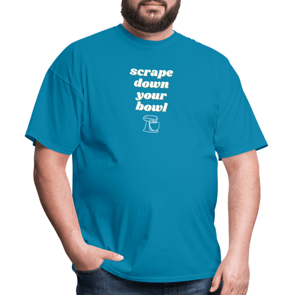 Scrape Down Your Bowl T-Shirt - turquoise