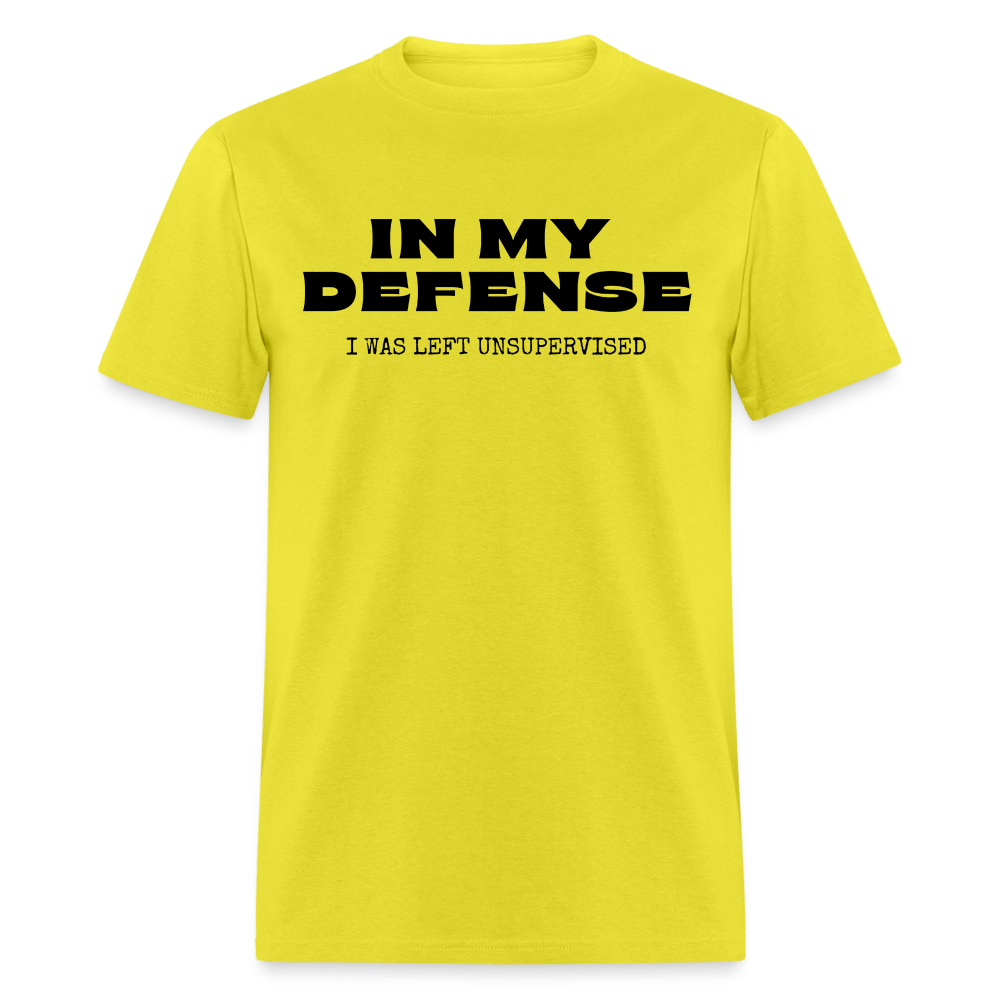 In My Defense T-Shirt (Unisex) - yellow