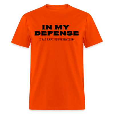 In My Defense T-Shirt (Unisex) - orange