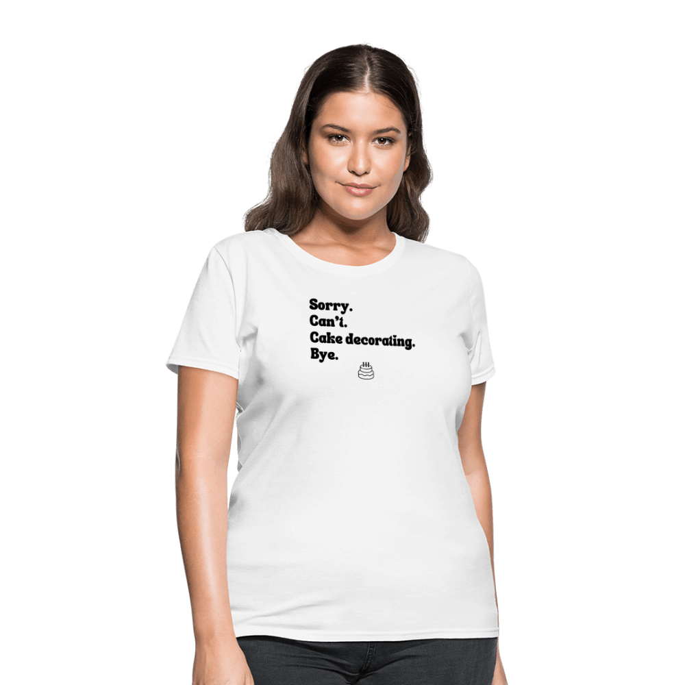 Cake Decorating T-Shirt (Women's) - white