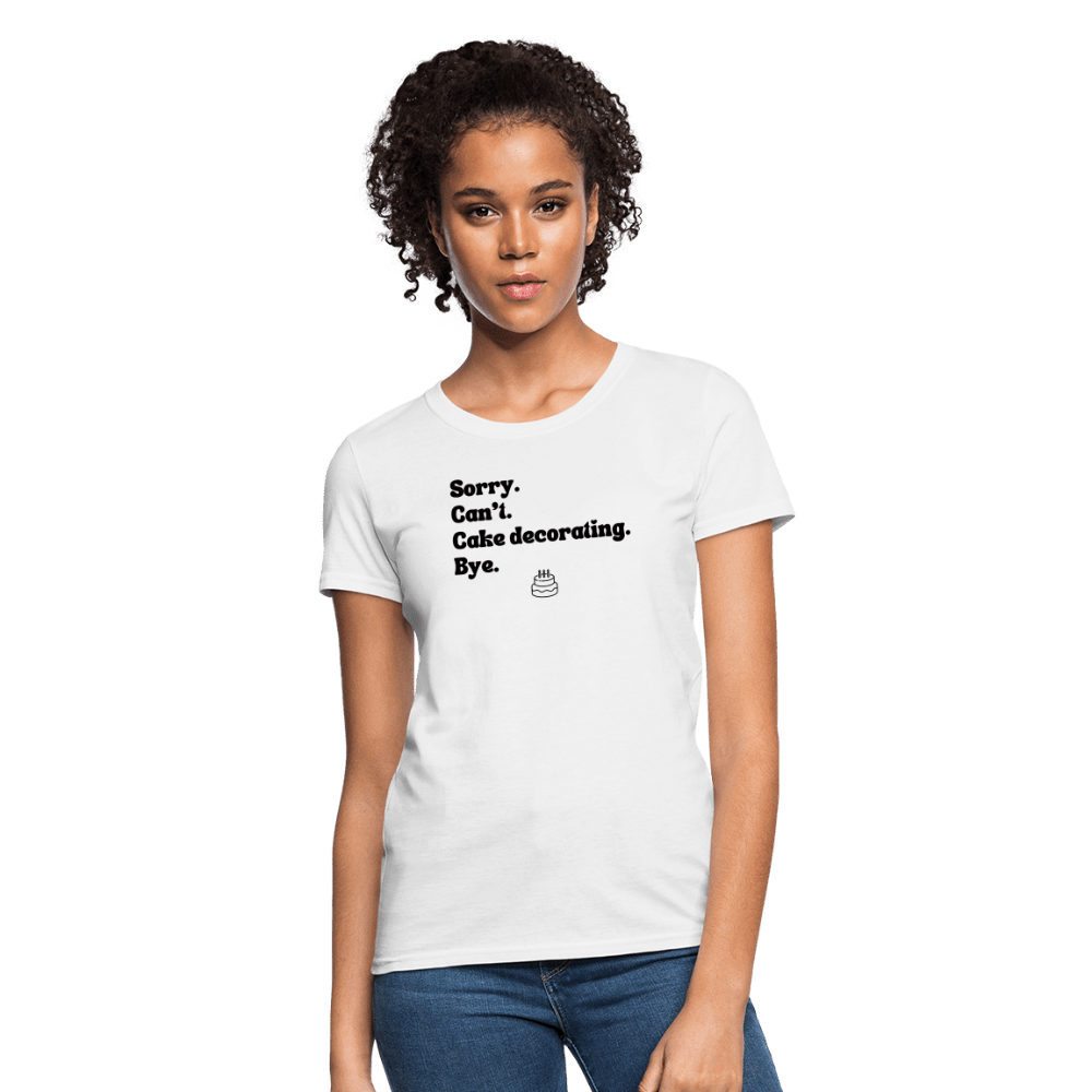Cake Decorating T-Shirt (Women's) - white