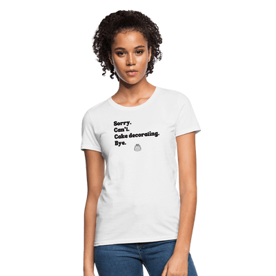Cake Decorating T-Shirt (Women's) - white
