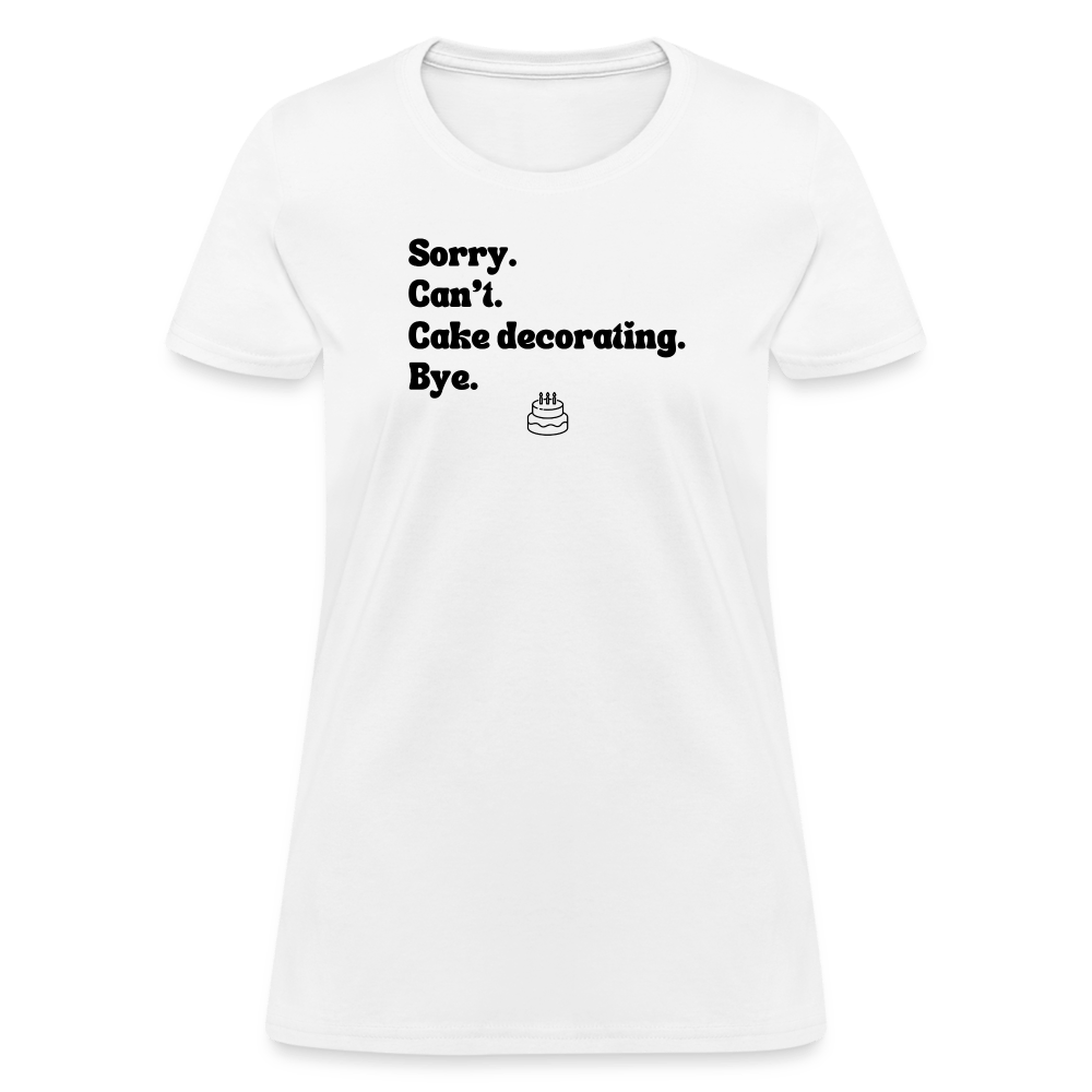 Cake Decorating T-Shirt (Women's) - white