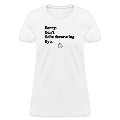 Cake Decorating T-Shirt (Women's) - white