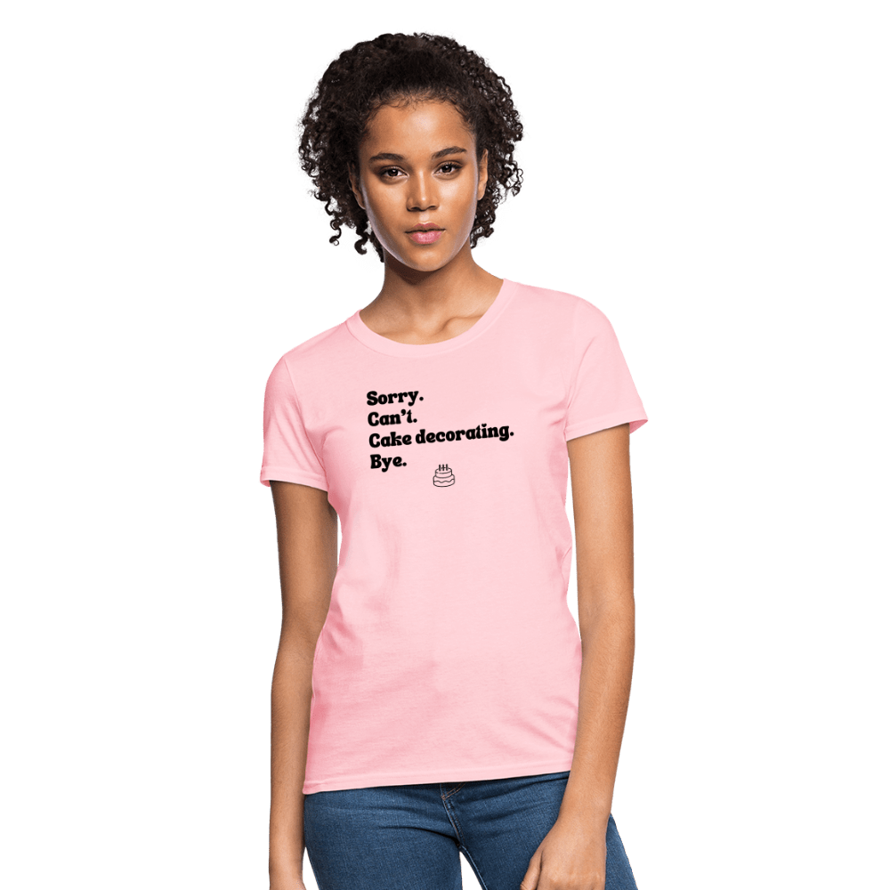 Cake Decorating T-Shirt (Women's) - pink