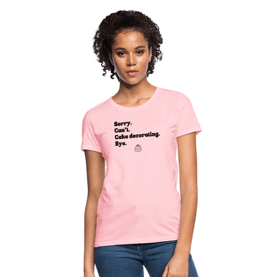 Cake Decorating T-Shirt (Women's) - pink