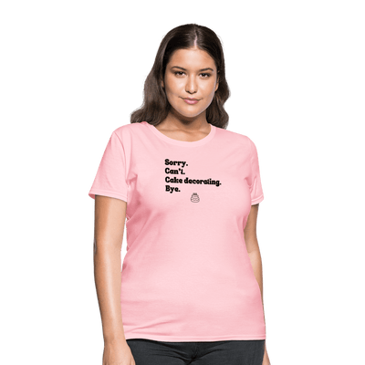 Cake Decorating T-Shirt (Women's) - pink