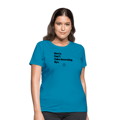 Cake Decorating T-Shirt (Women's) - turquoise