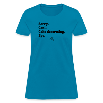 Cake Decorating T-Shirt (Women's) - turquoise