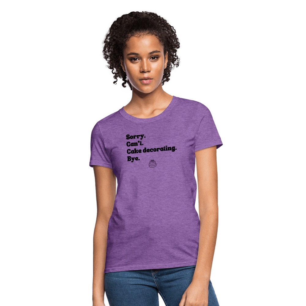 Cake Decorating T-Shirt (Women's) - purple heather