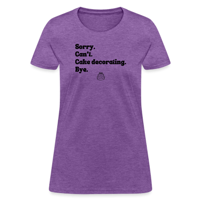 Cake Decorating T-Shirt (Women's) - purple heather