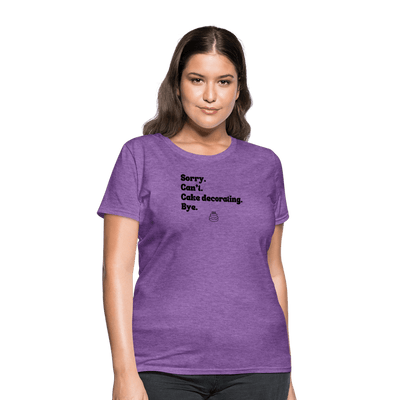 Cake Decorating T-Shirt (Women's) - purple heather