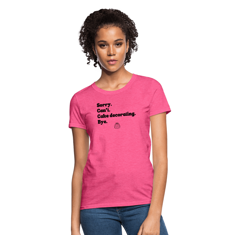 Cake Decorating T-Shirt (Women's) - heather pink
