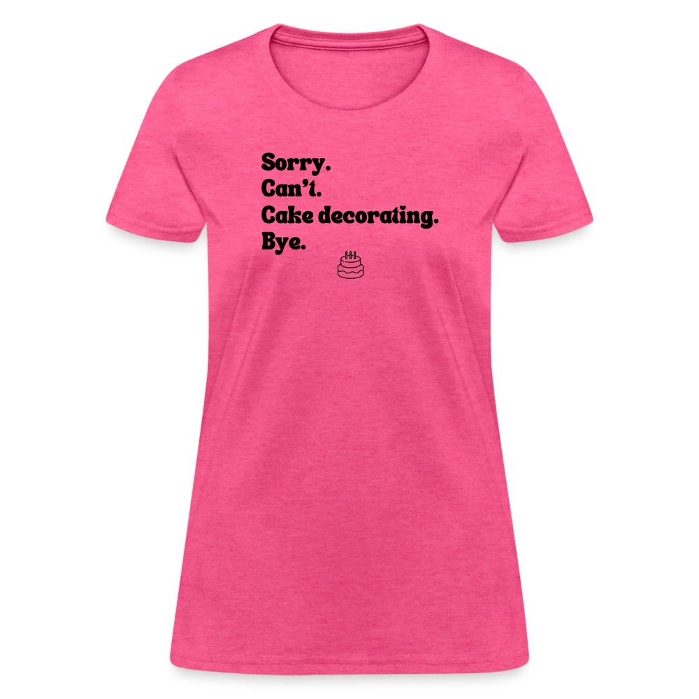 Cake Decorating T-Shirt (Women's) - heather pink
