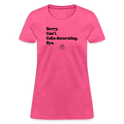 Cake Decorating T-Shirt (Women's) - heather pink
