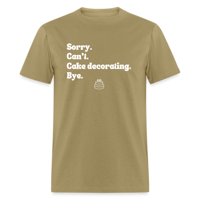 Cake Decorating T-Shirt (Unisex) - khaki