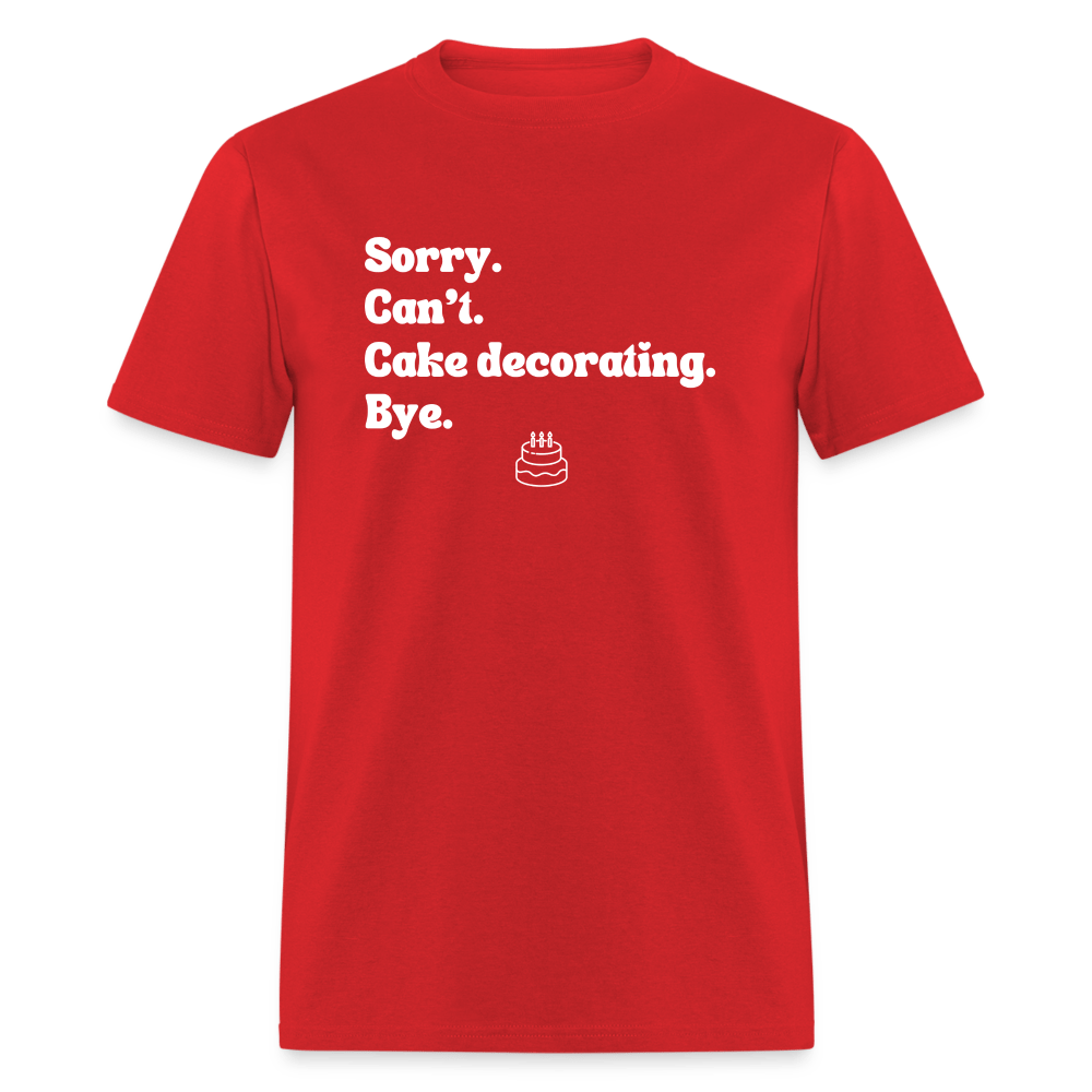 Cake Decorating T-Shirt (Unisex) - red