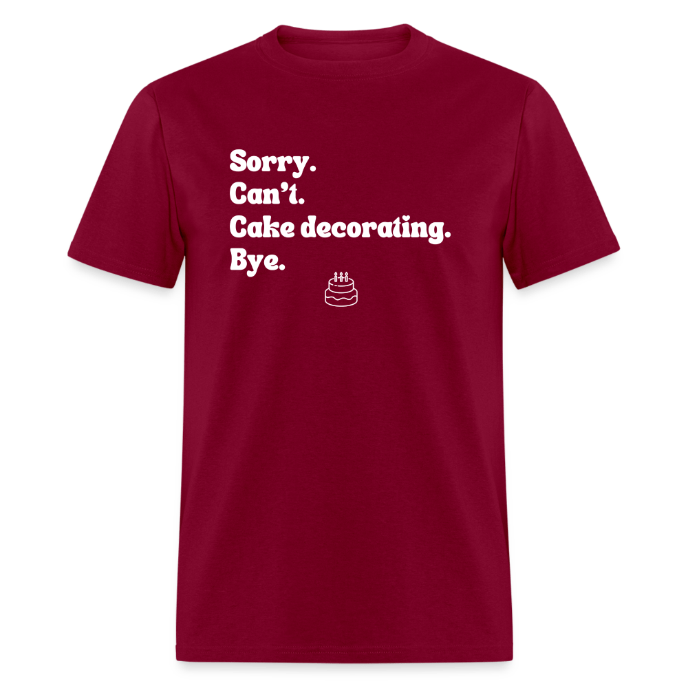 Cake Decorating T-Shirt (Unisex) - burgundy