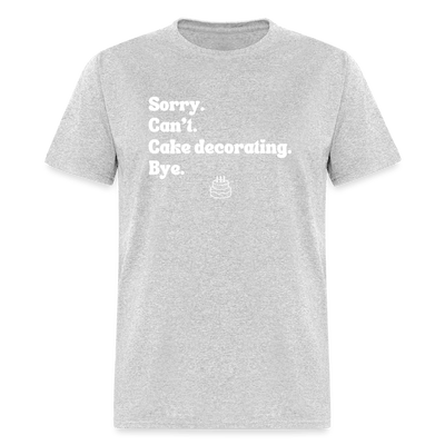Cake Decorating T-Shirt (Unisex) - heather gray