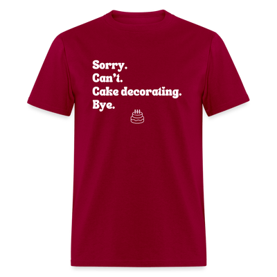 Cake Decorating T-Shirt (Unisex) - dark red
