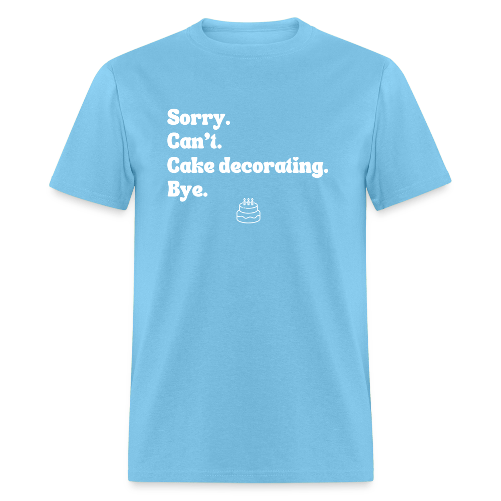 Cake Decorating T-Shirt (Unisex) - aquatic blue