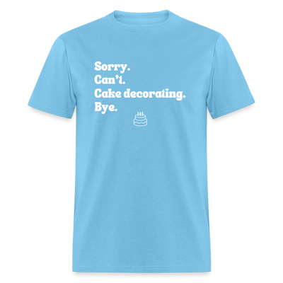 Cake Decorating T-Shirt (Unisex) - aquatic blue