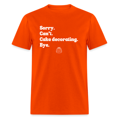 Cake Decorating T-Shirt (Unisex) - orange