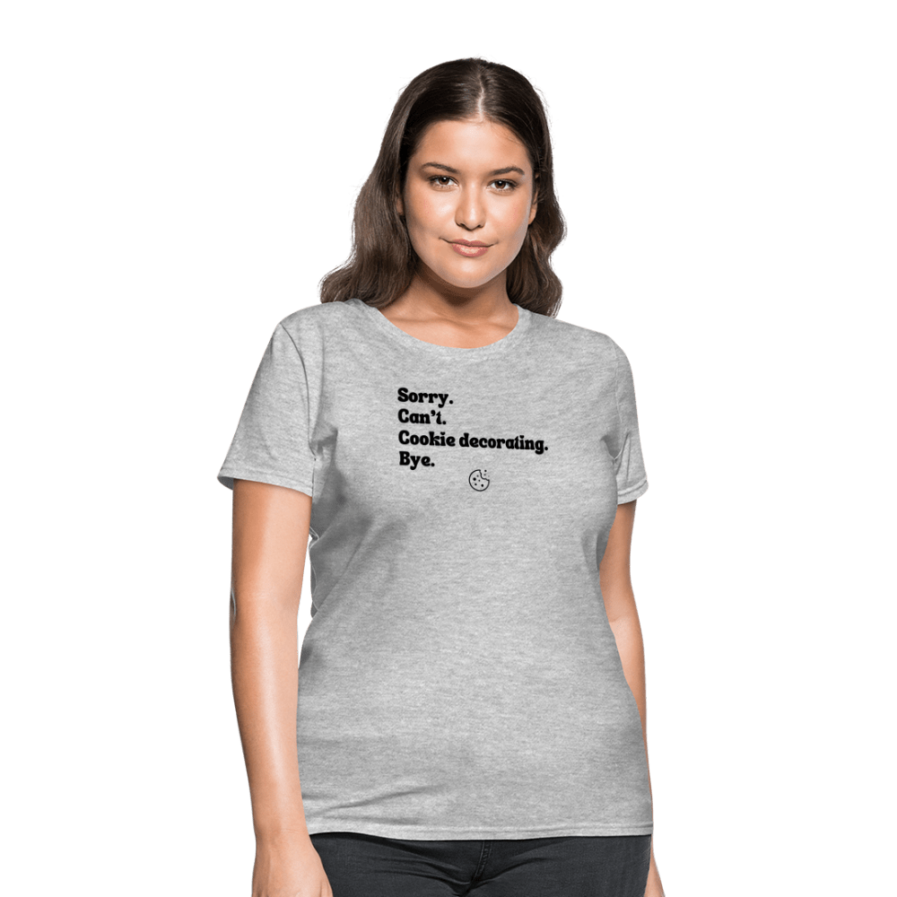 Cookie Decorating T-Shirt (Women's) - heather gray