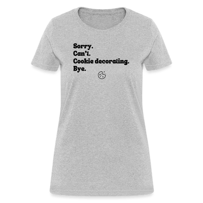Cookie Decorating T-Shirt (Women's) - heather gray