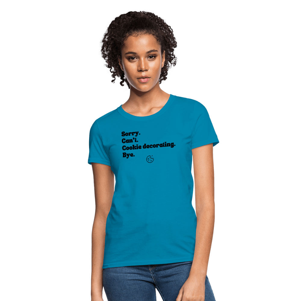 Cookie Decorating T-Shirt (Women's) - turquoise