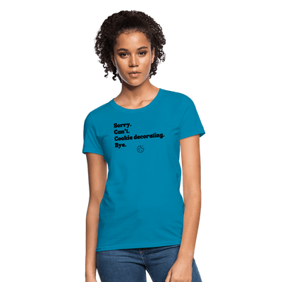 Cookie Decorating T-Shirt (Women's) - turquoise