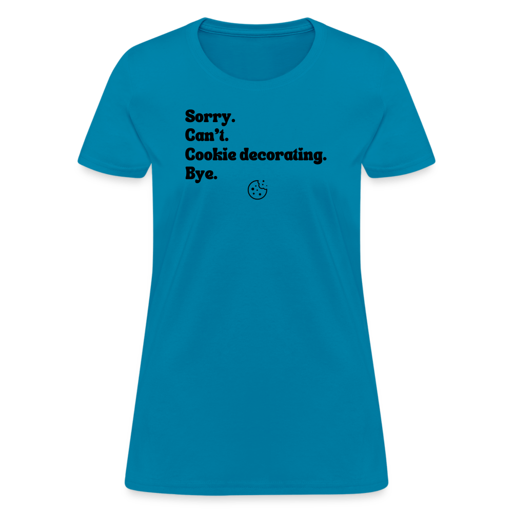 Cookie Decorating T-Shirt (Women's) - turquoise