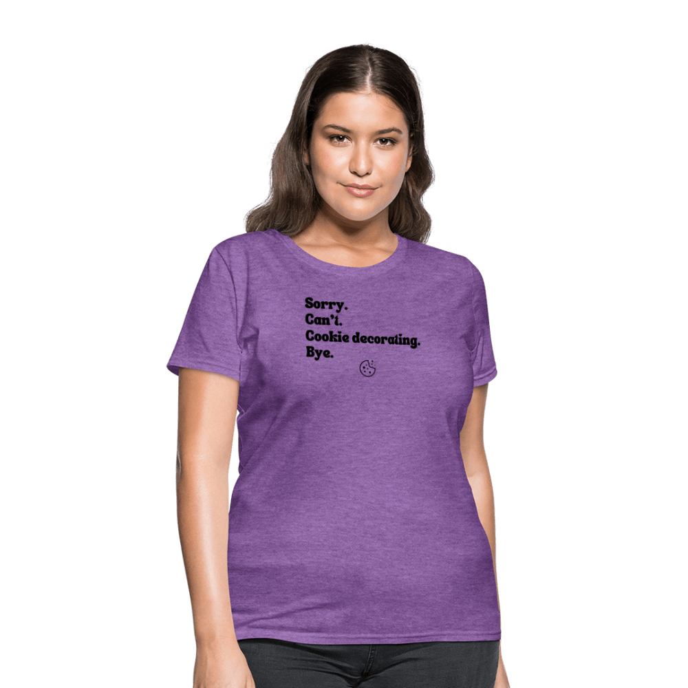 Cookie Decorating T-Shirt (Women's) - purple heather