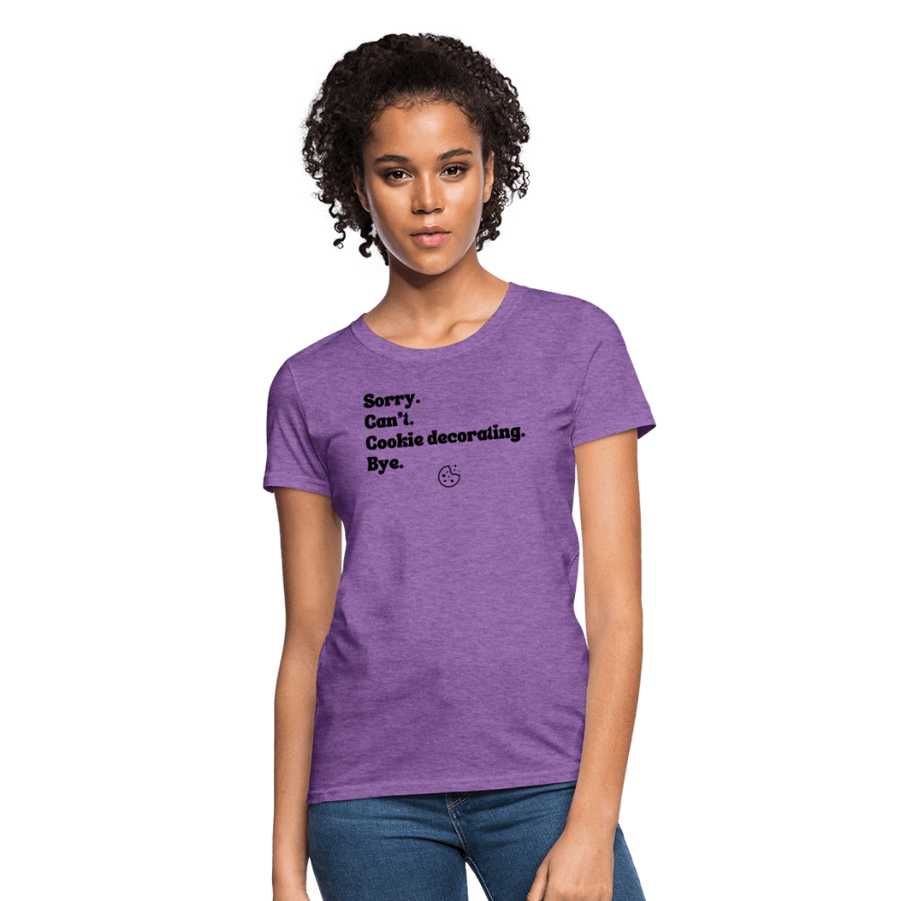 Cookie Decorating T-Shirt (Women's) - purple heather