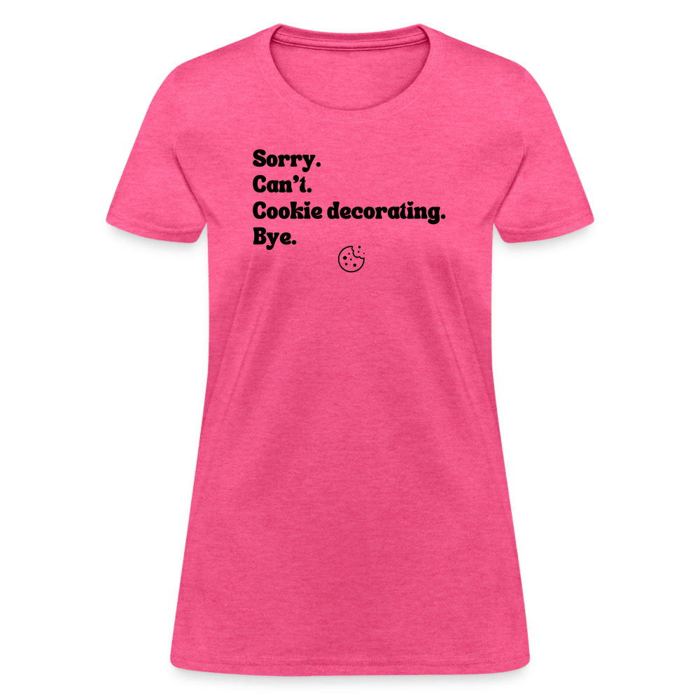 Cookie Decorating T-Shirt (Women's) - heather pink