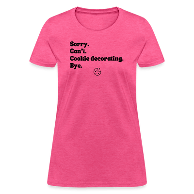 Cookie Decorating T-Shirt (Women's) - heather pink