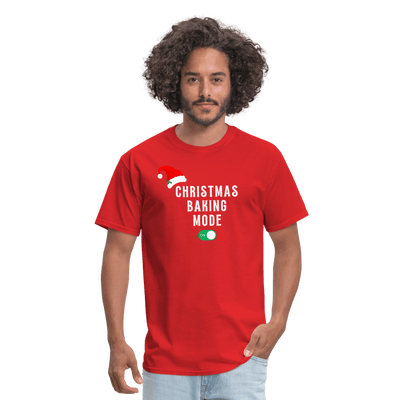Christmas Baking Mode On T-Shirt - red