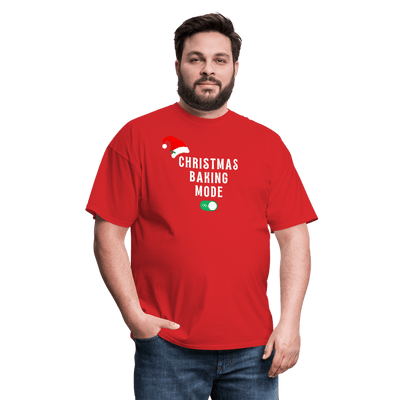 Christmas Baking Mode On T-Shirt - red