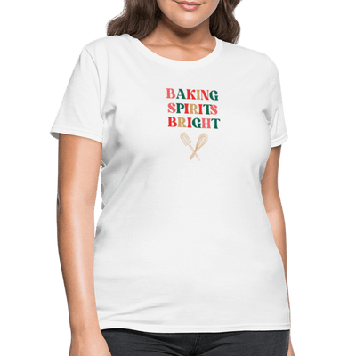 Baking Spirits Bright T-Shirt (Women's) - white